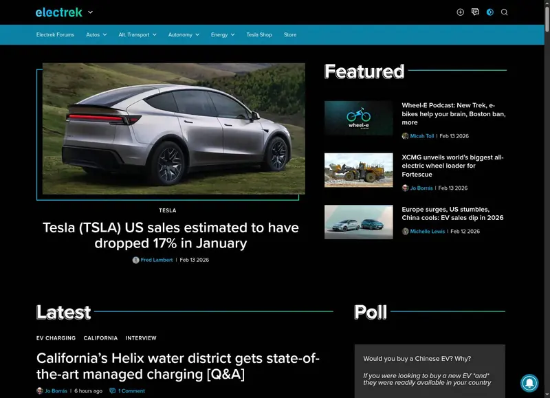 Electrek | EV and Tesla News, Green Energy, Ebikes, and more