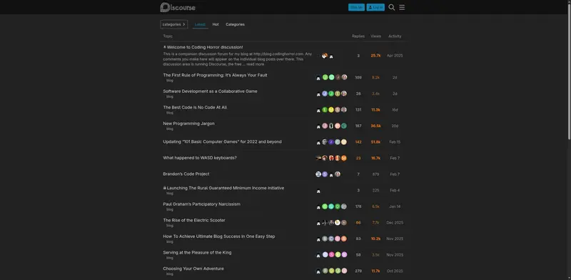 Coding Horror Discussion