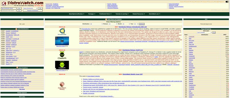 https://distrowatch.com/