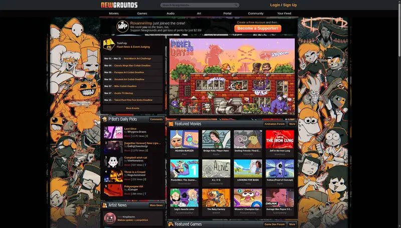 Newgrounds.com — Everything, By Everyone