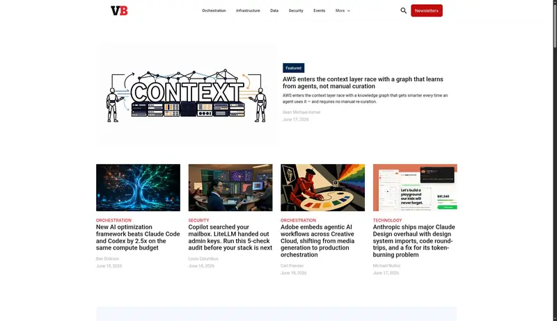 VentureBeat | Transformative tech coverage that matters