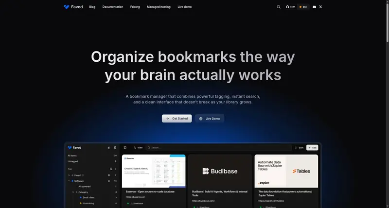 Faved - Organize Your Bookmarks