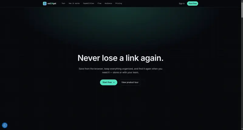not24get.me | Never lose a link again.