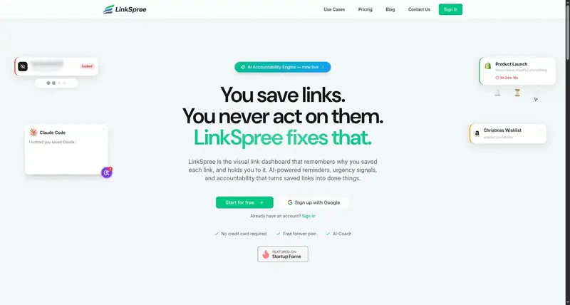 LinkSpree — Visual Link Dashboard for Teams & Creators