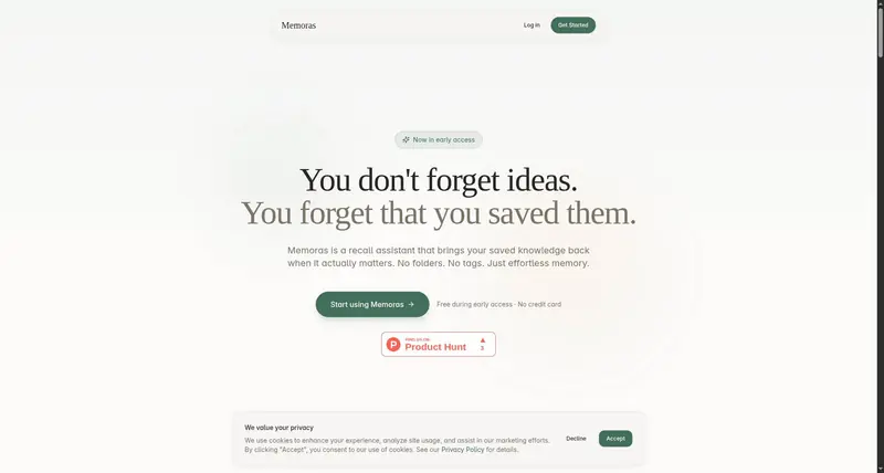Memoras – A recall assistant for your saved knowledge