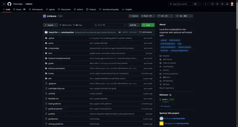 LinkoraApp/Linkora: Local-first multiplatform link organizer with optional self-hosted sync.