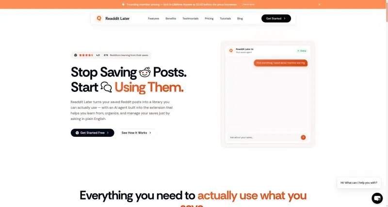 Readdit Later — Stop Saving Reddit Posts, Start Using Them