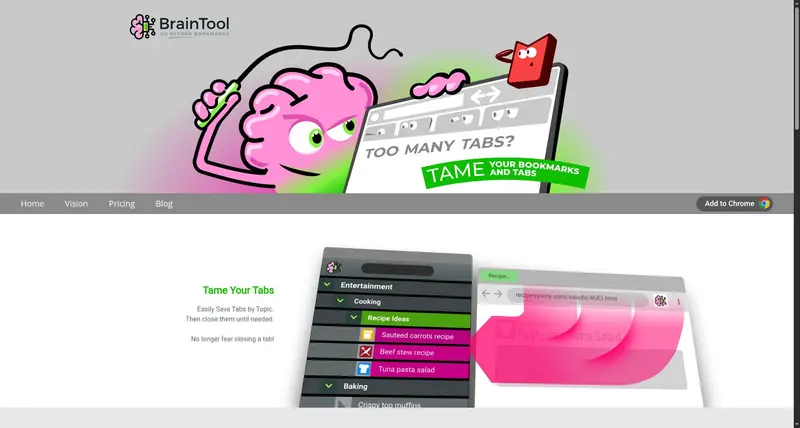 Go beyond Bookmarks with BrainTool, the online Topic Manager | BrainTool - Beyond Bookmarks