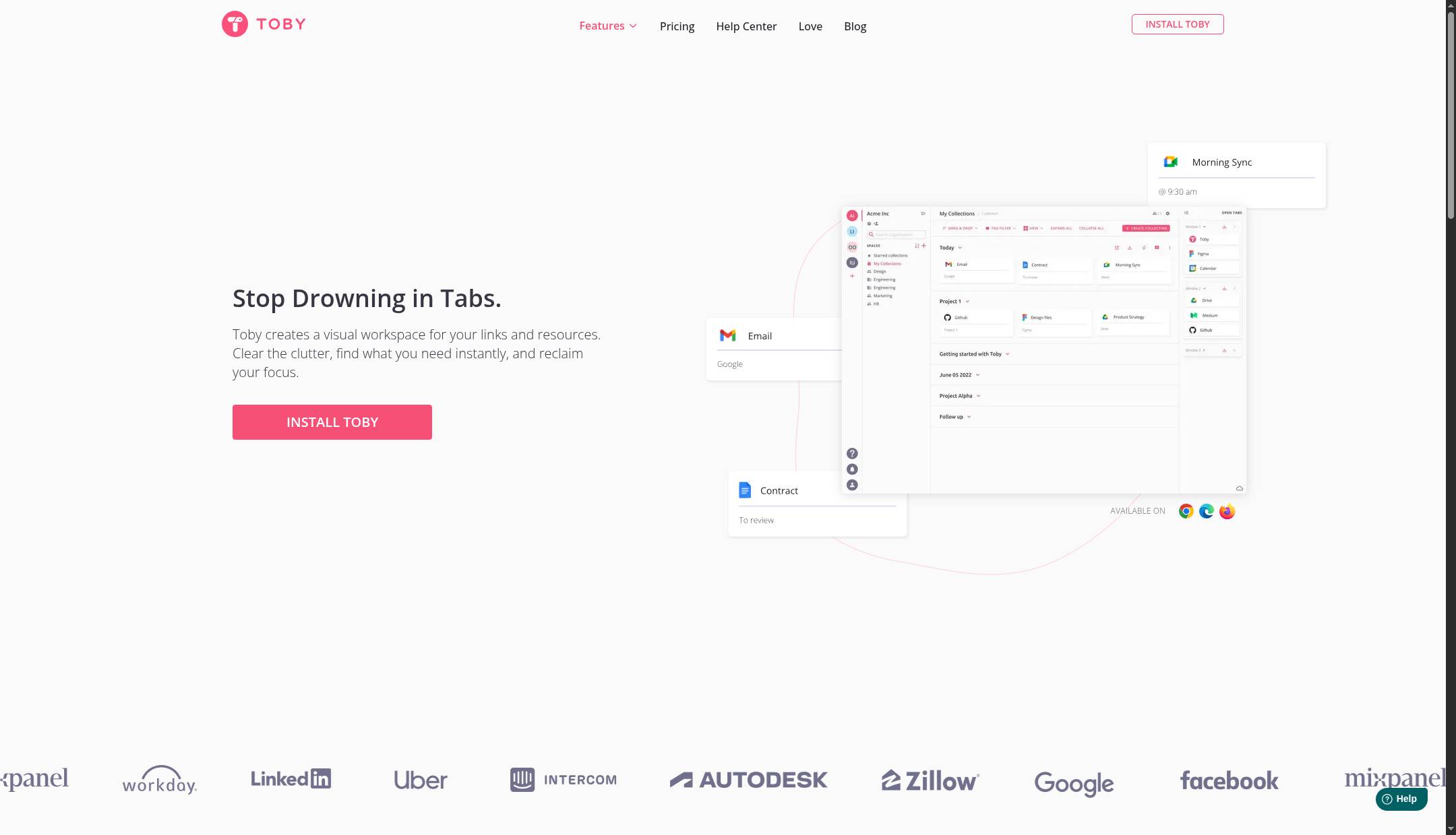 Toby - The Best Way to Organize Your Tabs