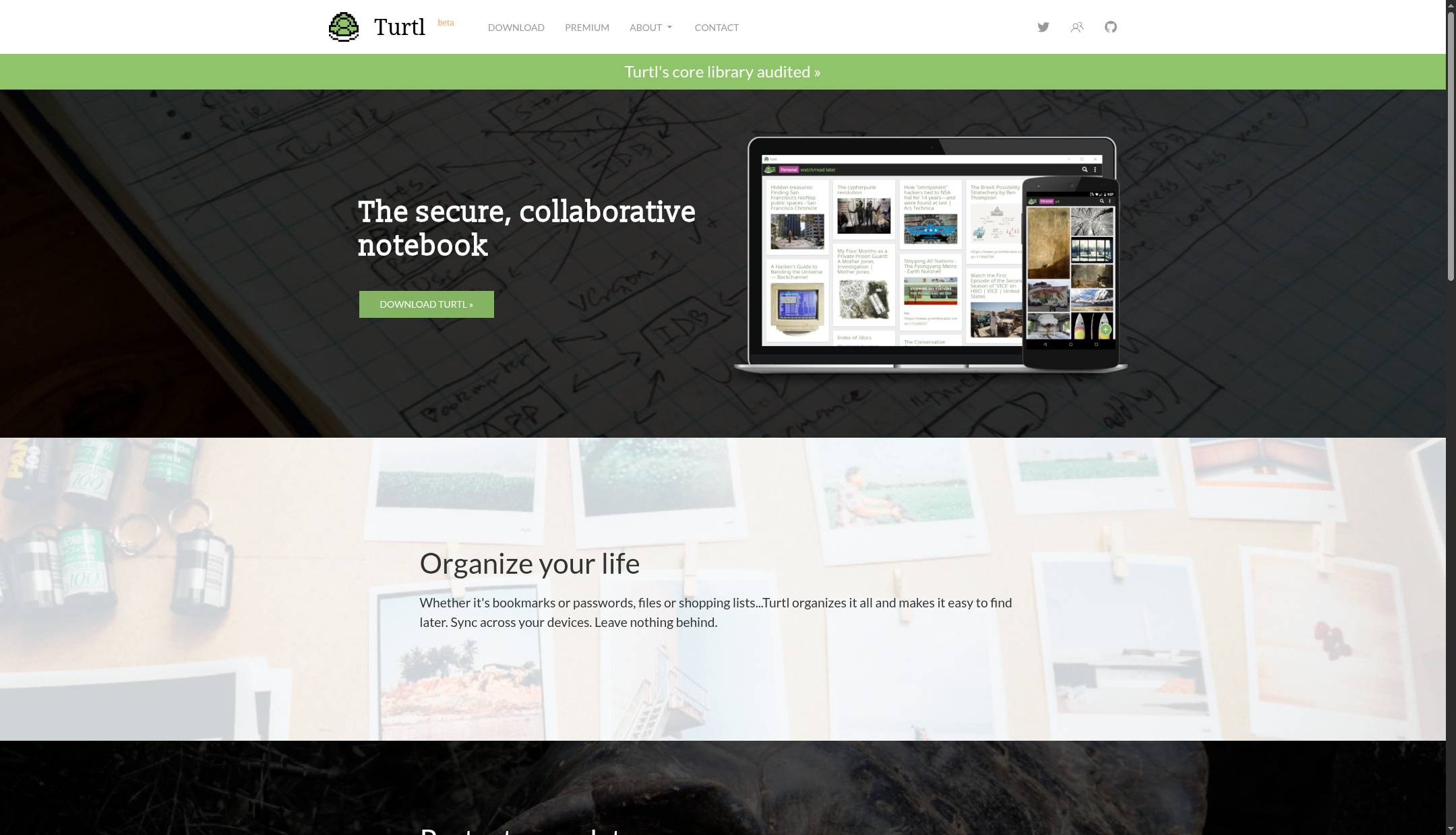 Turtl: The secure, collaborative notebook | Turtl