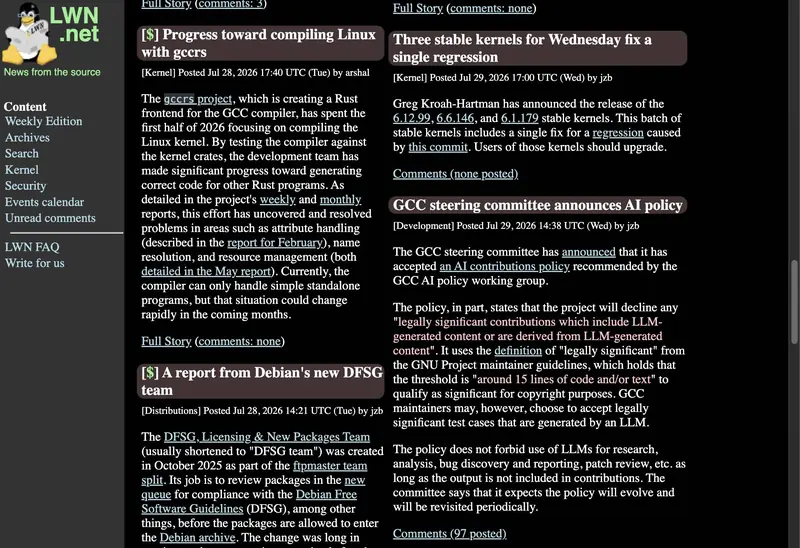 Welcome to LWN.net [LWN.net]