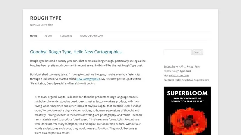 http://www.roughtype.com/